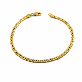 PULSERA ORO 18KT COBRA FINA 19CM 3,5MM  PESO 6,00GR