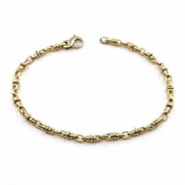 PULSERA ORO 18KT MACIZA MOSQUETON 21CM 3,50MM PESO 12,95G