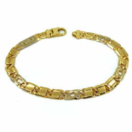 PULSERA ORO 18KT GRECA 21CM D8X1,2MM PESO G23,25