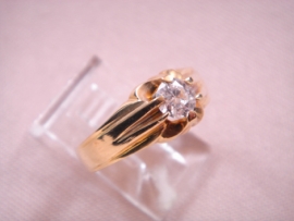 SOLITARIO ORO 18KT D7,90MM PESO G3,55 CIRCONITA