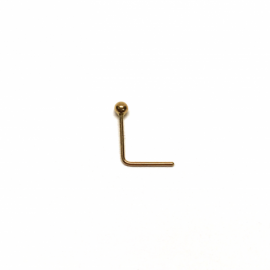 PIERCING ORO 18KT NARIZ BOLITA 2MM PESO 0,15G 