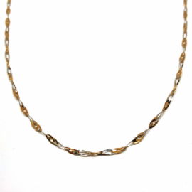 GARGANTILLA ORO 18KT BICOLOR 45CM D2,5MM PESO G3,60