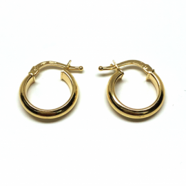 AROS ORO 18KT MEDIA CAÑA PESO G1,3 D10X2,8MM