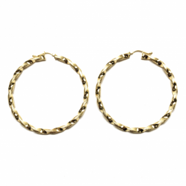 AROS ORO 18KT MARTELADO D42X3MM PESO G3,9 