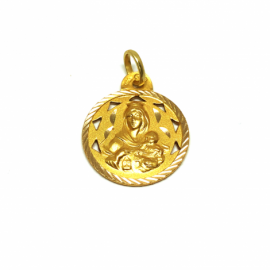 MEDALLA ORO 18KT V.CARMEN PESO G2,2 D18MM