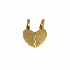 COLGANTE ORO 18KT CORAZON PARA PARTIR D16X14MM PESO G1,05