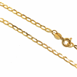 CADENA ORO 18KT HUECA ESLABON PLANO D2,60X0,30MM 60CM PESO 3,50G