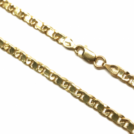 CADENA ORO 18KT ESLABON HUECO 60CM D3,90X1MM PESO G10,65