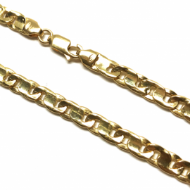 CADENA ORO 18KT ESLABON HUECO 60CM D5,30X1,30MM PESO G21,00