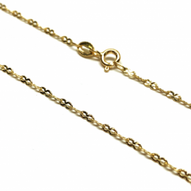 CADENA ORO 18KT OCHO MARTELADO 40CM D1MM PESO G2,2