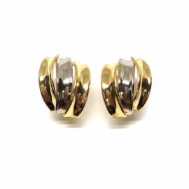 PENDIENTE ORO 18KT BICOLOR PESO G2,05 D12X15MM 