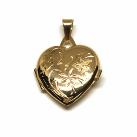 COLGANTE ORO 18KT CORAZON PORTAFOTOS PESO 4,2 D22X22MM