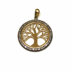 COLGANTE ORO 18KT ARBOL DE LA VIDA PESO G1,05 D20MM