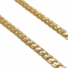 CADENA ORO 18KT BARBADA D4,75X1,25MM 60CM PESO G13,70