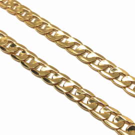 CADENA ORO 18KT BARBADA D9X2,15MM 60CM PESO G41,60