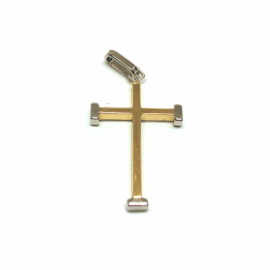 CRUZ ORO 18KT BICOLOR D18X16MM PESO G1,5