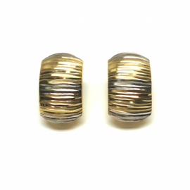 PENDIENTE ORO 18KT BICOLOR D29X11,5MM PESO G2,7