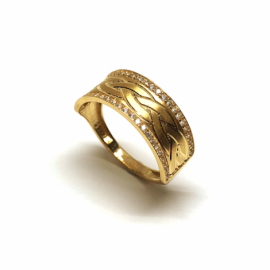 ANILLO ORO 18KT CIRCONITAS D7,75MM PESO G2,60