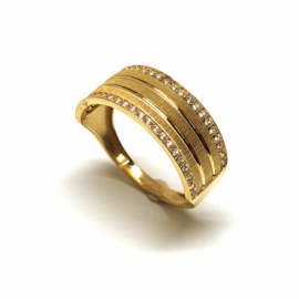 ANILLO ORO 18KT CIRCONITAS D7,6MM PESO G2,55