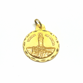 MEDALLA ORO 18KT VIRGEN DE FATIMA D21MM PESO G2,85