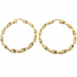 AROS ORO 18KT GRECA MARTELADA D42X3,75MM PESO G5,3