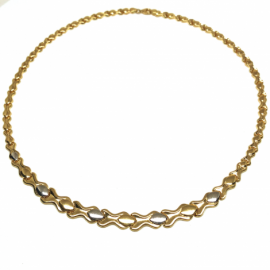 GARGANTILLA ORO 18KT ESTAMPADO DISMINUCION 45CM D9,3X2,25MM PESO G13,25