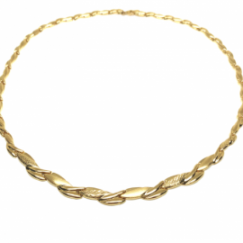 GARGANTILLA ORO 18KT ESTAMPADO TALLADO 45CM D7,50X2,15MM PESO G13,75