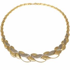 GARGANTILLA ORO 18KT ESTAMPADO BRILLO-SATINADO 45CM D15,5X2,30MM PESO G21,40