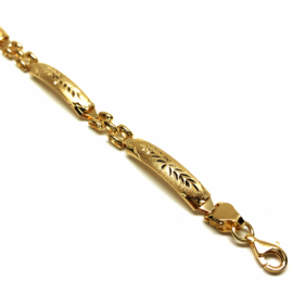 PULSERA ORO 18KT PANTER 4 TRAMOS 19CM D6MM PESO G8,5