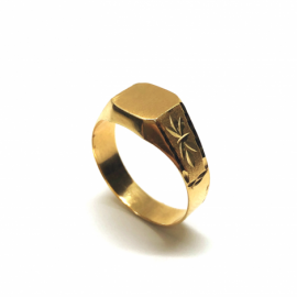 SELLO ORO 18 KT CUADRADO 8X8MM PESO G1,8 