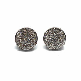 PENDIENTES ORO 18KT Y BRILLANTES 38P (H-SI) 1,30 CTS D11X3,5MM PESO G5,30