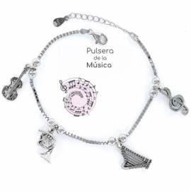 PULSERA PLATA RODIADA 