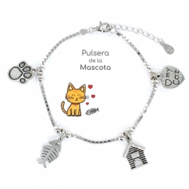 PULSERA PLATA RODIADA 