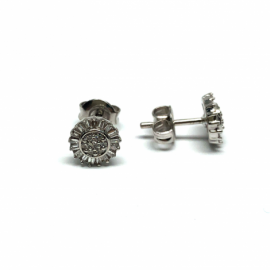 PENDIENTES ORO 18KT, BRILLANTES (H-SI) 42P 0,140CTS 14P 0,060CTS D7,1MM  PESO G1,35