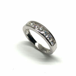 ANILLO ORO 18 KT Y BRILLANTES (H-SI) 8P 0,720CTS D4,8MM PESO 4,20G 