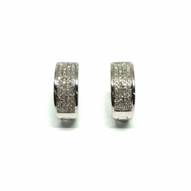 PENDIENTES ORO 18KT Y BRILLANTES (SI H) 112P 0,356CTS D14x5MM G3,97