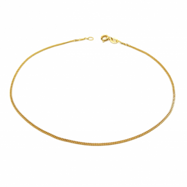 TOBILLERAS ORO 18KT FINAS 25CM PESO MEDIO G1,7