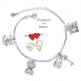 PULSERA PLATA RODIADA 