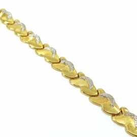 PULSERA ORO 18KT ESTAMPADO 20CM D8,5X1,75MM PESO G7,60