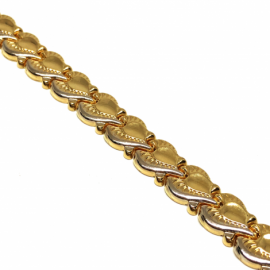 PULSERA ORO 18KT ESTAMPADO 20CM D9X1,90MM PESO G9,30