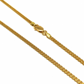 CADENA ORO 18KT ESLABON BARBADA 60CM D2,35X1MM PESO G12,45