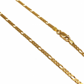 CADENA ORO 18KT TRES X UNO 60CM D2,45X0,75MM PESO G8,85