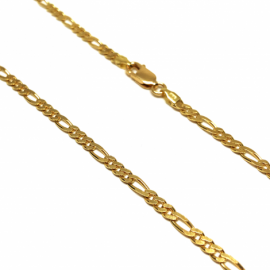 CADENA ORO 18KT TRES X UNO 60CM D2,75X0,90MM PESO G11,95