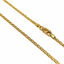 CADENA ORO 18KT TRAVESIÑO 60CM D2,10X0,70MM PESO G7,50