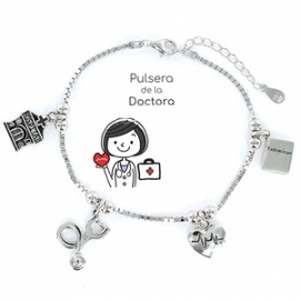 PULSERA PLATA RODIADA 