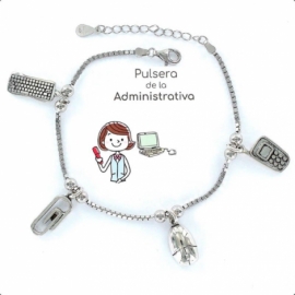 PULSERA PLATA RODIADA 