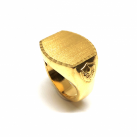 SELLO ORO 18KT ESCUDO FLOR DE LIS FORRADO D21X19X4MM PESO G19,05