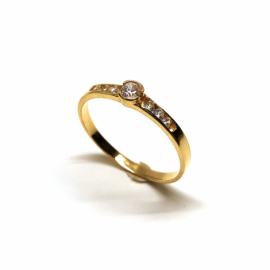 ANILLO ORO 18KT SOLITARIO D3,75MM PESO G1,45