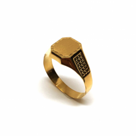 SELLO ORO 18KT COMUNION D10X9X2,5MM PESO G1,85