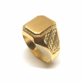 SELLO ORO 18KT HUECO D16X14X3,5MM PESO G4,50